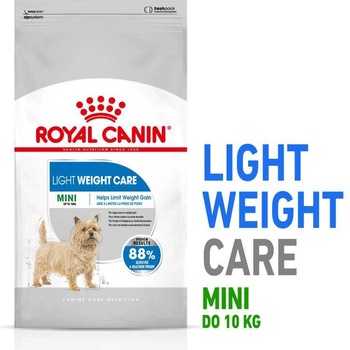 Royal Canin CCN Mini Light Weight Care 8 кг суха храна за възрастни кучета от малки породи, склонни към напълняване