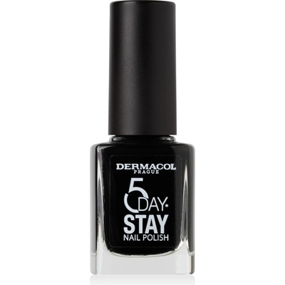 Dermacol Dlouhotrvající lak na nehty 5 Days Stay 55 Black Onyx 11 ml – Hledejceny.cz
