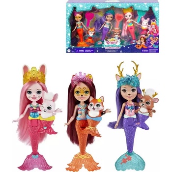 Mattel ENCHANTIMALS ROYAL Mořské panny 3ks