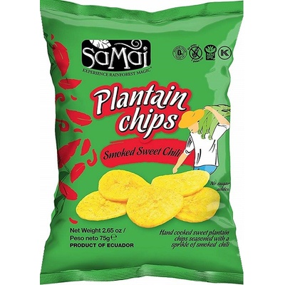 Samai Banánové chipsy Plantain sladké chilli 75 g