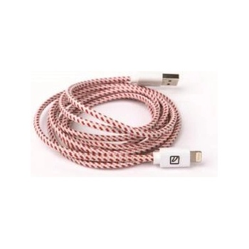 Tucano Плетен Lightning кабел за iPhone, iPad, iPod с Lightning (2 метра) - Tucano Cotone Lightning Cable (червен) (CA-CO8-R)