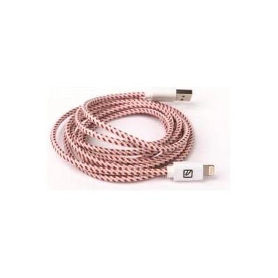 Tucano Плетен Lightning кабел за iPhone, iPad, iPod с Lightning (2 метра) - Tucano Cotone Lightning Cable (червен) (CA-CO8-R)
