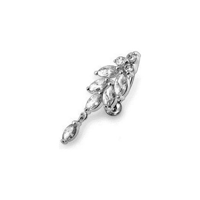 Šperky4U stříbrný piercing do pupíku BP01269-C