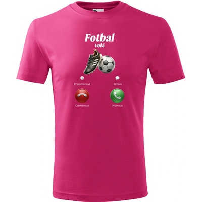 Dětské tričko Fotbal volá Purpurová Canvas Bezvatriko.cz 2147