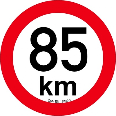 Obmedzenie rýchlosti 85 km retroreflexné pr. 200 mm