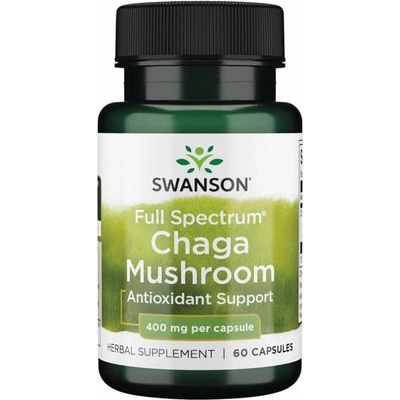 Swanson Full Spectrum Chaga Mushroom 60 kapsúl 400 mg
