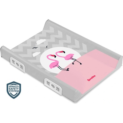 Подложка За Повиване Със Система За Безопасност - Flamingos Grey 70 См