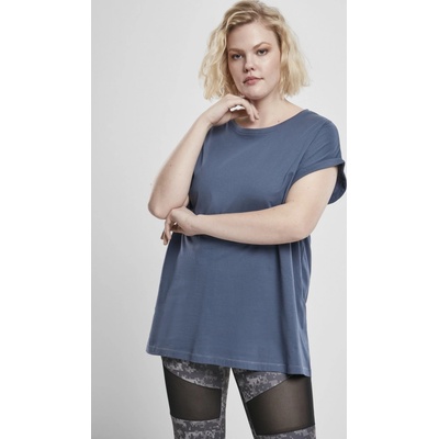 Ladies Extended Shoulder Tee vintageblue