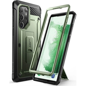 i-Blason SUPCASE Unicorn Beetle Pro Case - удароустойчив хибриден кейс за Samsung Galaxy S23 Ultra (зелен)