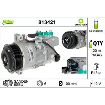 Kompresor, klimatizace VALEO 813421
