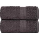 vidaXL Кърпи за баня FROGN 2 бр. Антрацит 15x21 см 360 г/м2 (136669)