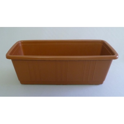 Plasty-Ko Truhlík s dezénem 39 x 16,5 x 14 cm terakota