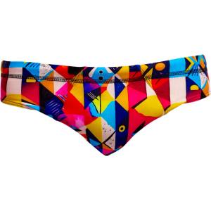 Funky Trunks Мъжки бански слипове Funky Trunks Seamed Briefs Swim brief - Broken Blox (050-2123-0212)