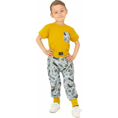 Esito rostoucí dětské tepláky Tobias šedá