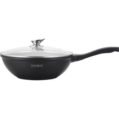 Pricenet Royalty Line RL-BW30M: Panvica Wok na varenie s mramorovým povrchom - 30 cm