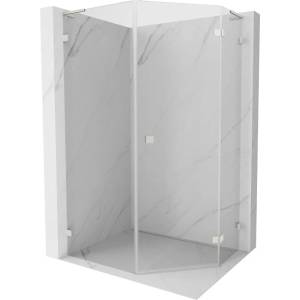 Mexen Lunar L петоъгълна душ кабина с отваряща се врата, дясна 80x100 см, (831L-080P-100L-97-00-P)