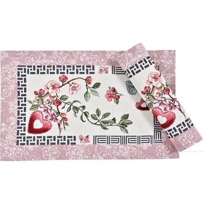 Evenit Prestieranie s kvetinovým motívom gobelínové 050C Bavlna/polyester 30x45cm
