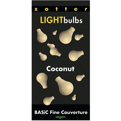 Zotter Kokosová bílá couverture v žárovkách, 1000 g