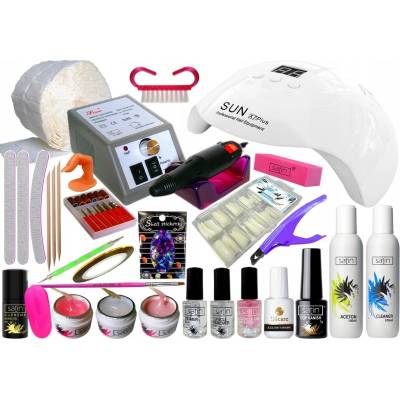 Gelový set Satin s UV/LED lampou a frézkou