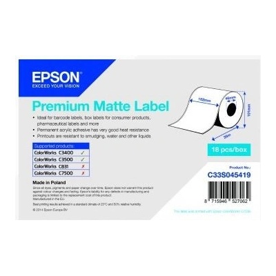 Epson C33S045727 label roll, normal paper