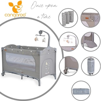 Cangaroo Детска кошара Once upon a time 2 сив (108440)