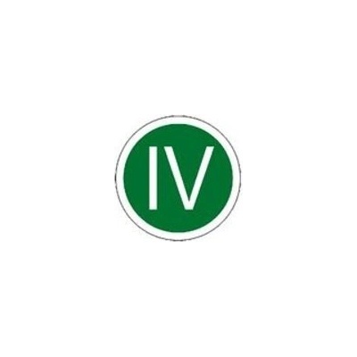 Samolepící štítek "IV"
