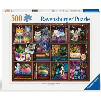 Ravensburger Puzzle Cubby Cats And Succulents 500p (12000874)