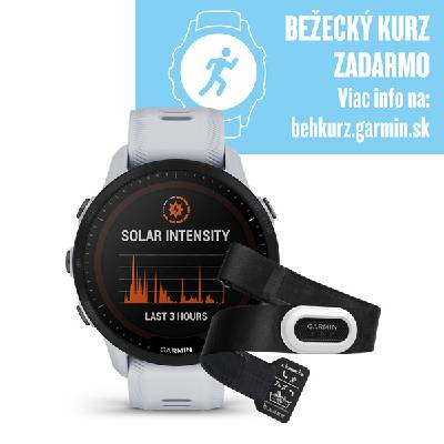 GARMIN Forerunner 955 Solar Whitestone BUNDLE HRM Pro športové hodinky 010-02638-21B