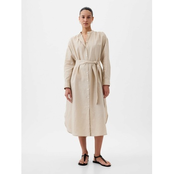 Image 1 of GAP Ленена oversize риза-рокля GAP GAP | Bezhov | ЖЕНИ | XXS