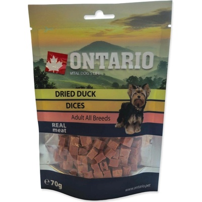 Ontario pochoutka Duck Dice Small dog 10 x 70 g