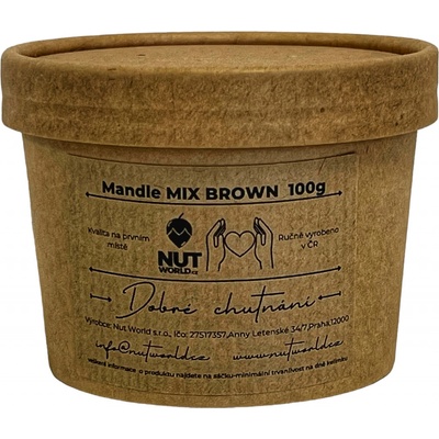 Nutworld Mandle MIX brown v EKO kelímku 100 g