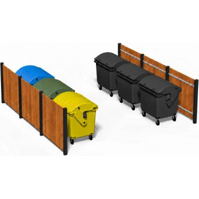 Kontejnerové stání Profi Wood 6 vario II