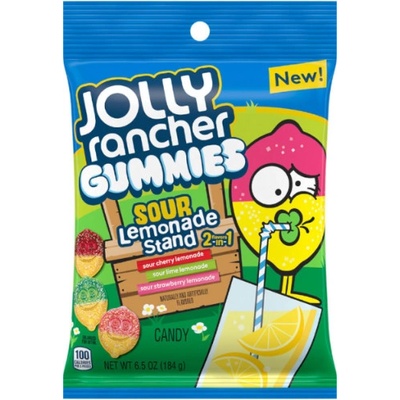 Jolly Rancher Gummies Sour Lemonade Stand Třešeň Limetka Jahoda 184 g