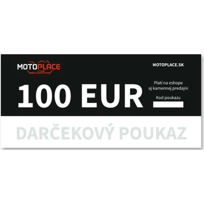Darčekový poukaz 100 EUR Typ poukážky: Elektronický (pošleme na e-mail)