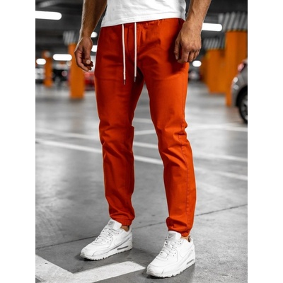 Bolf tmavě pánské jogger kalhoty 1145 oranžové