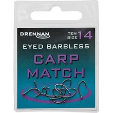 Drennan bez Protihrotu Eyed Carp Match Barbless veľ.14 10ks