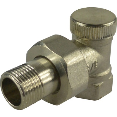 Klum, Šroubení radiátorové uzavíratelné rohové, 3/8", PR8080