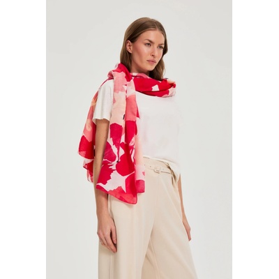 Moodo Шал с цветен десен в червено Moodo Moodo | Cherven | ЖЕНИ | ЕДИН РАЗМЕР
