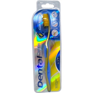  DENTAL четка за зъби, Gold Power, Soft, 1 брой