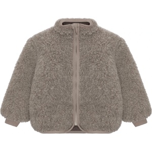 Huttelihut Детско вълнено яке Huttelihut Kid's Jacket Wool Teddy Lining Wool jacket - Camel Melange - размер 134 (EU) (703-7724-0118)