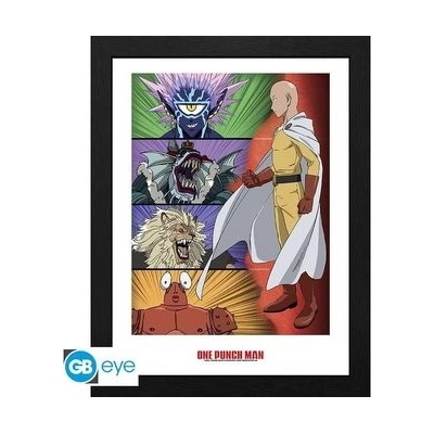 One Punch Man Zarámovaný plagát -Villains