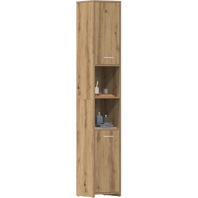vidaXL Шкаф за баня Artisan Oak 30x30x183, 5 cm Инженерна дървесина (859394)