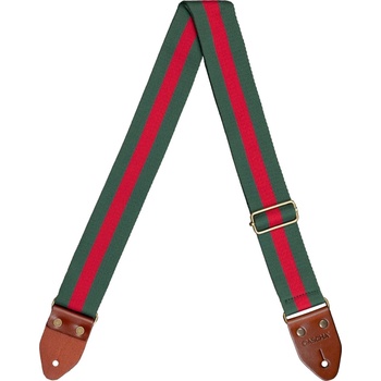 Cascha CGS-CD5 Cotton Колан за китара Green & Red (CGS-CD5)