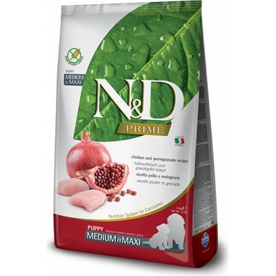 N&D Prime Dog Puppy M/L Chicken & Pomegranate 2 x 12 kg