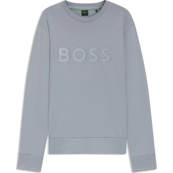 HUGO BOSS Блуза Boss Men's Salbo Stretch Cotton Logo Sweatshirt Signature Branding - Dark Grey 026