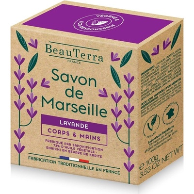 Beauterra Marseille Solid Soap Lavander tuhé mydlo 100 g