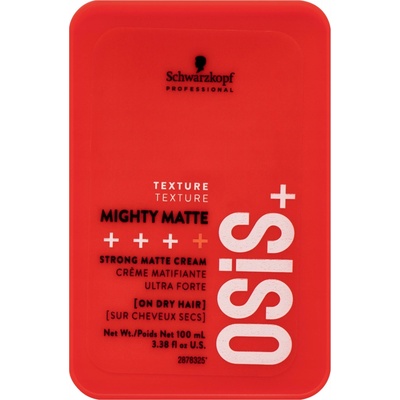 Schwarzkopf Osis Mighty Matte silně fixační vlasový krém pro matný efekt 100 ml