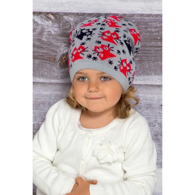 Detská čiapka Mačička 19/011 Tyrkysová