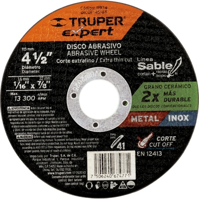 Truper eXpert Rezný kotúč 115 mm 11974