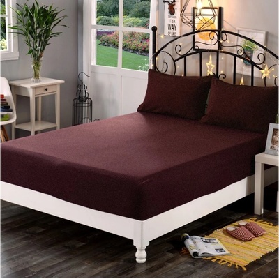 Pragati Fashion Froté prostěradlo tmavě hnědé 90x200